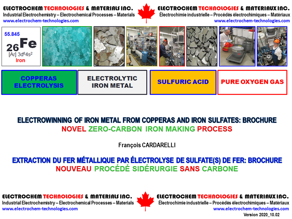 BROCHURE - ELECTROWINNING OF IRON FROM COPPERAS